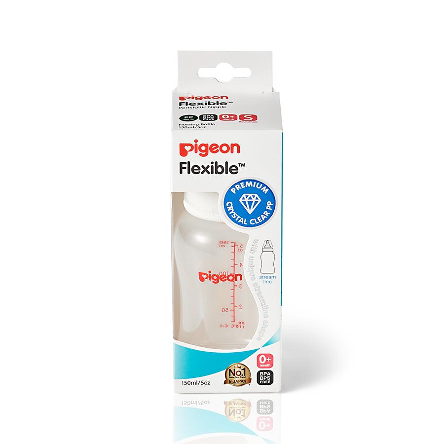 Pigeon Flexible Peristaltic Crystal PP Bottle 150mL