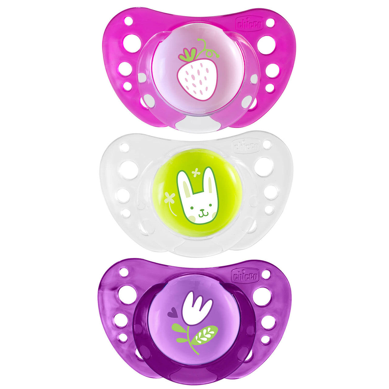 Chicco Physio Air Soother 2 Packs for Girl