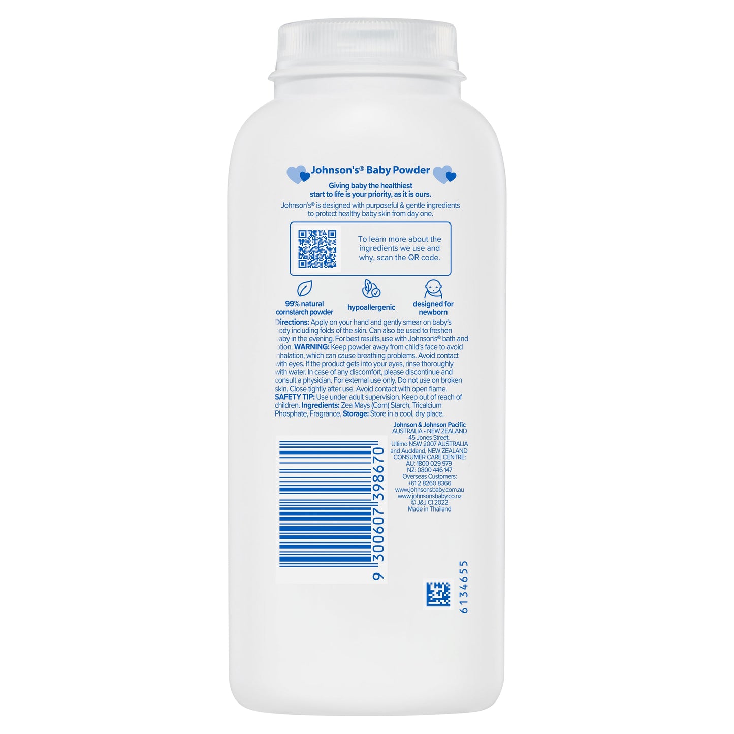 Johnson’s Baby Powder Pure Cornstarch 200g