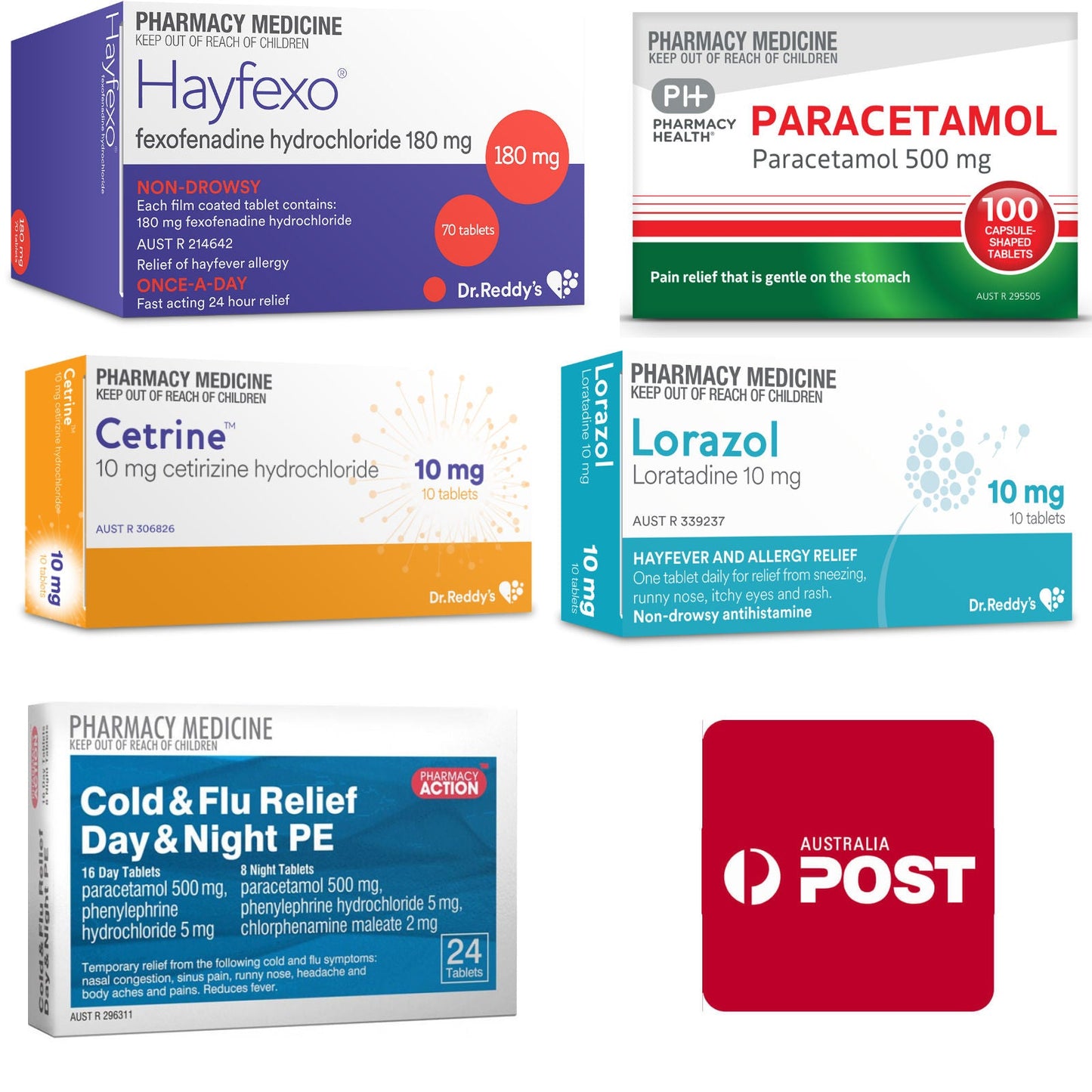 2023 Hayfever / Cold & Flu / Pain Relief Overstock Clearance