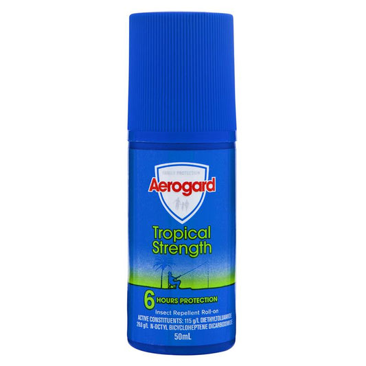 Aerogard Roll On Tropical Strength 50mL