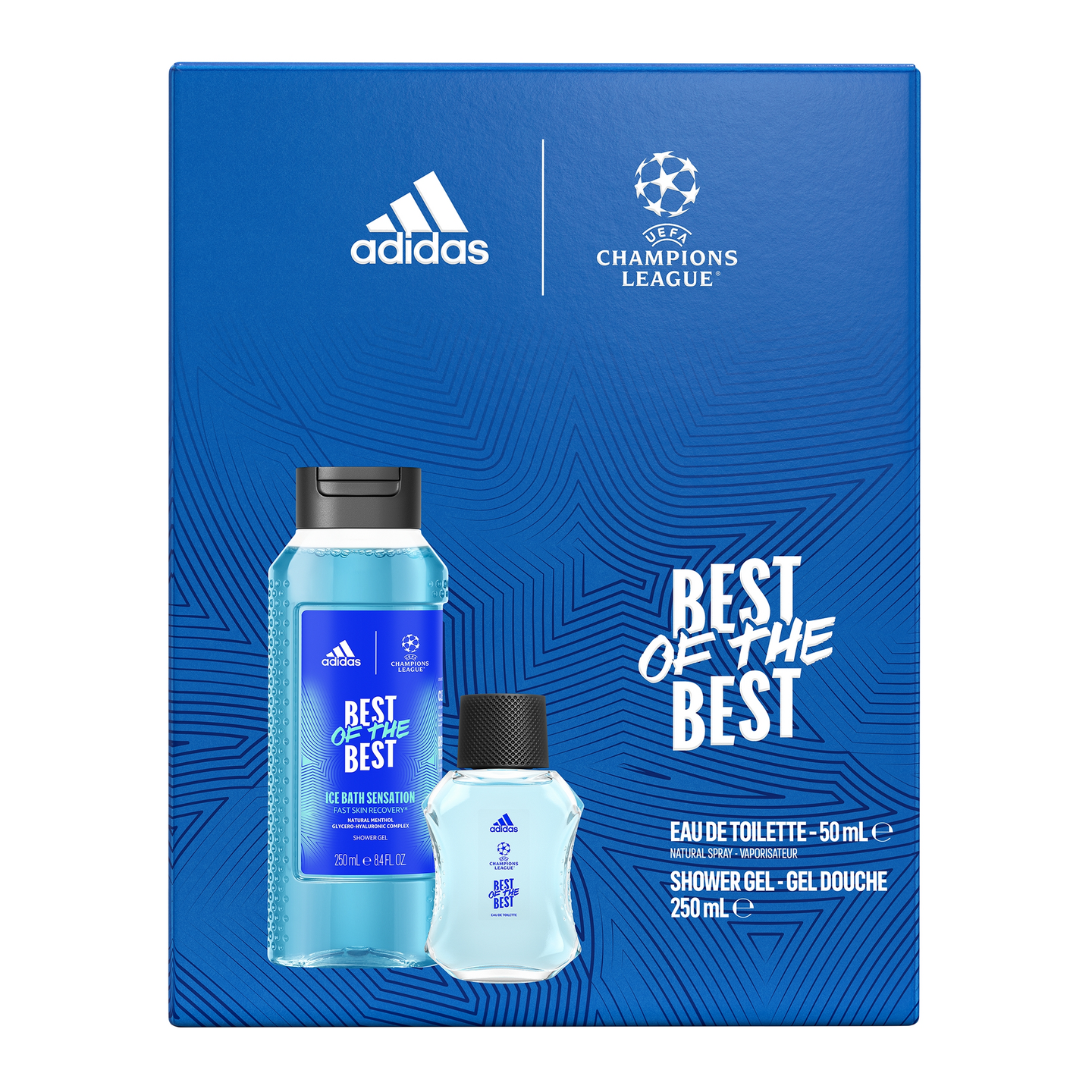 Adidas UEFA Champions League Champions Edition Eau De Toilette 50ml & Shower Gel 2 Piece Set