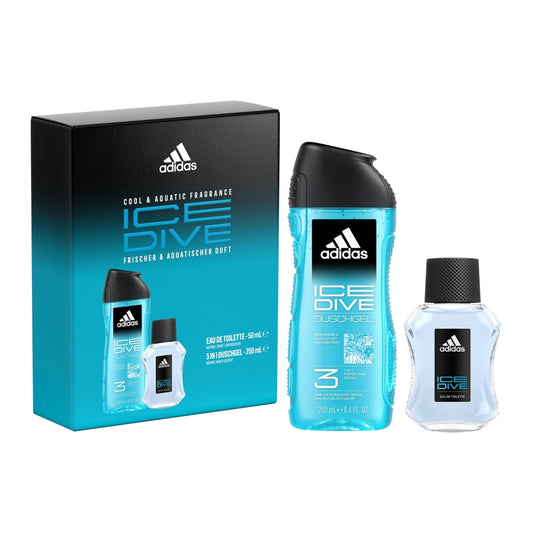 Adidas Ice Dive Eau de Toilette 50mL 2 Piece Set