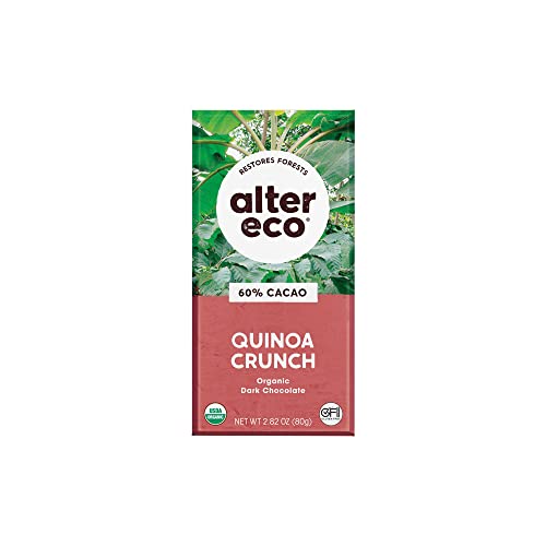 ALTER ECO Chocolate (Organic) Dark Quinoa Crunch 80g 12PK