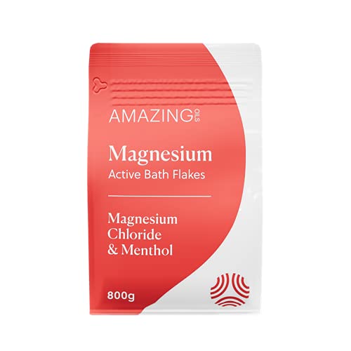 AMAZING OILS Magnesium Active Bath Flakes Magnesium Chloride & Menthol 800g