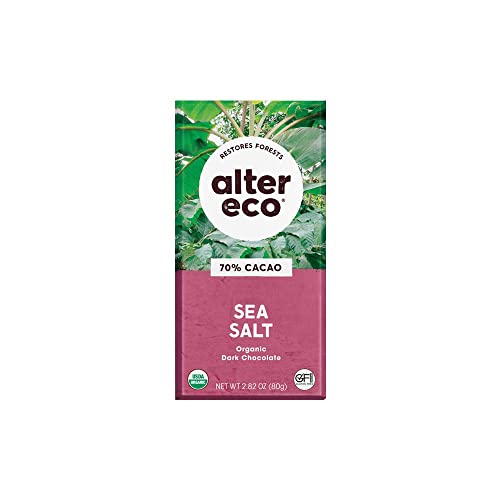 ALTER ECO Chocolate (Organic) Dark Sea Salt 80g 12PK