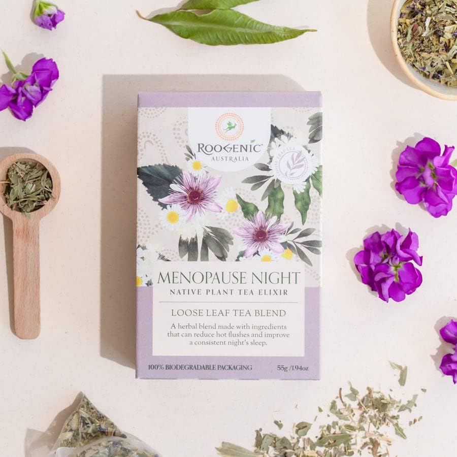 Roogenic Australia Menopause Night (Native Plant Tea Elixir) Loose Leaf 55g