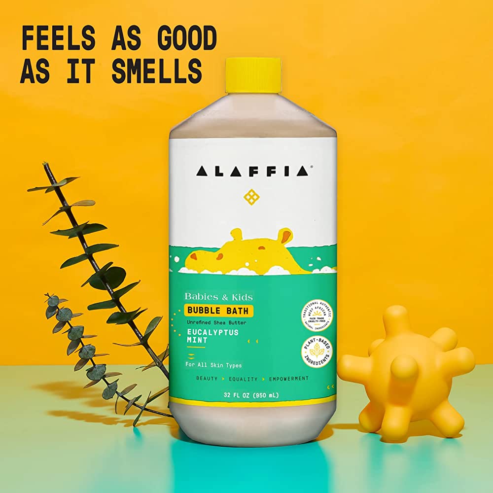 ALAFFIA Kids Bubble Bath Eucalyptus Mint 950ml