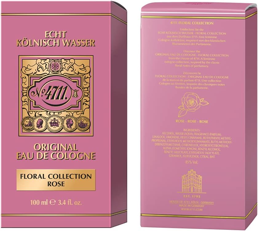 4711 Original Eau De Cologne Floral Collection Rose Spray EDC 100ml