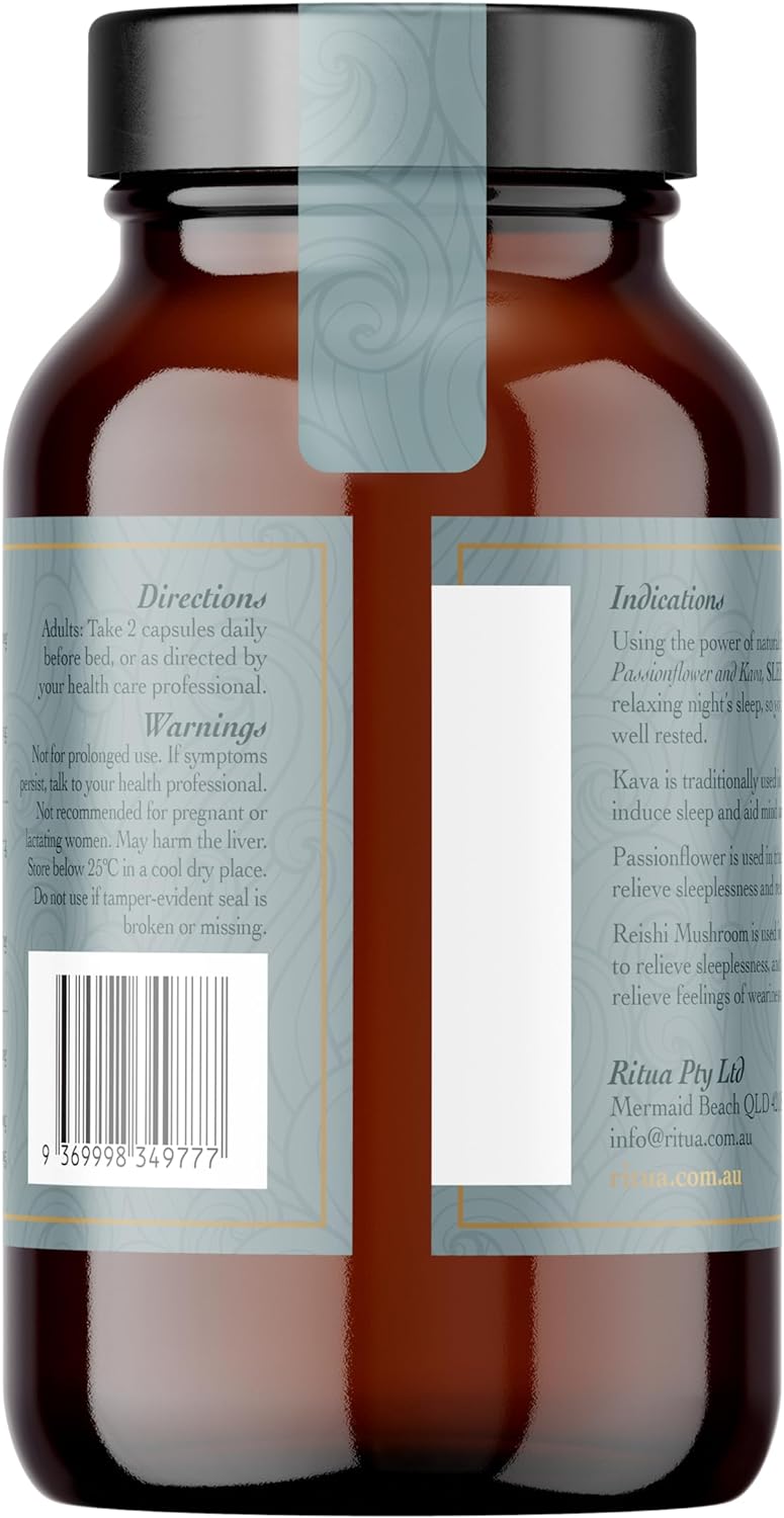 RITUA SLEEP Reishi Mushroom Passionflower Kava 60 Caps