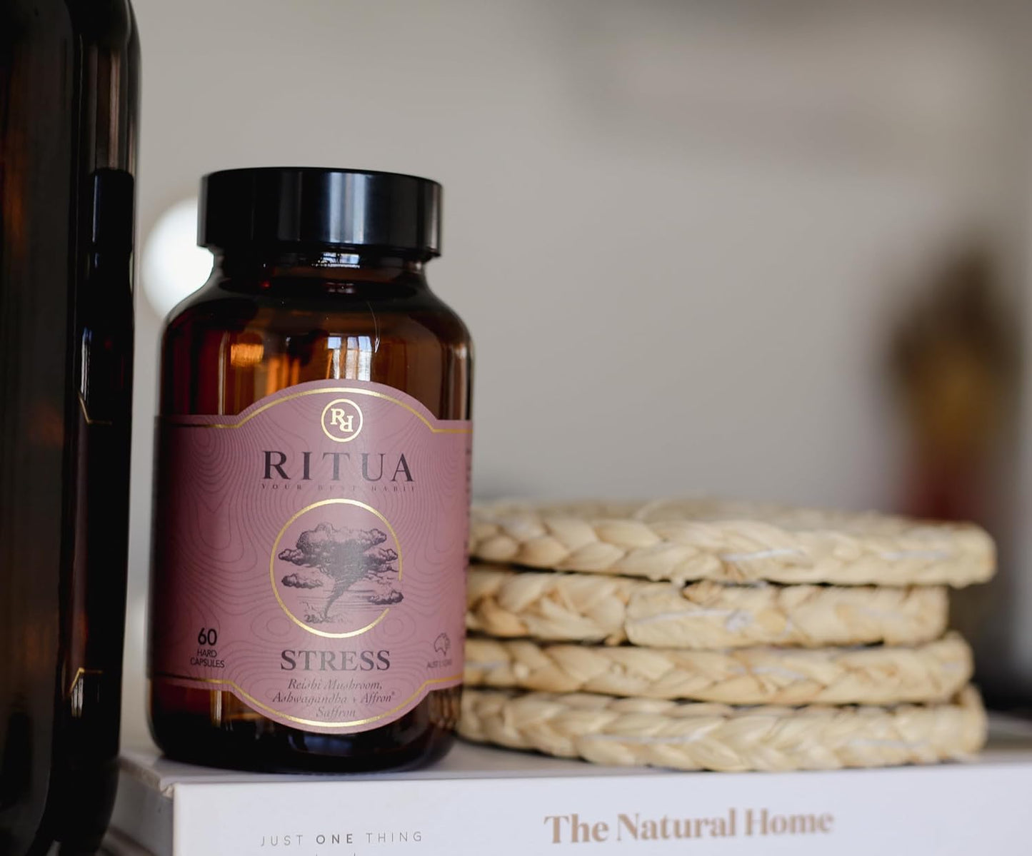 RITUA STRESS Saffron Ashwagandha LemonBalm Reishi 60 Caps