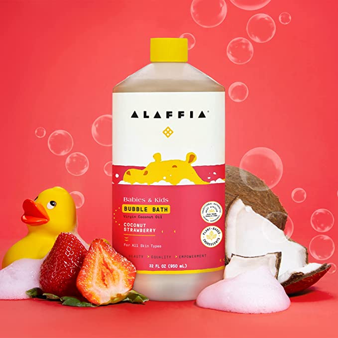 ALAFFIA Kids Bubble Bath Coconut Strawberry 950ml