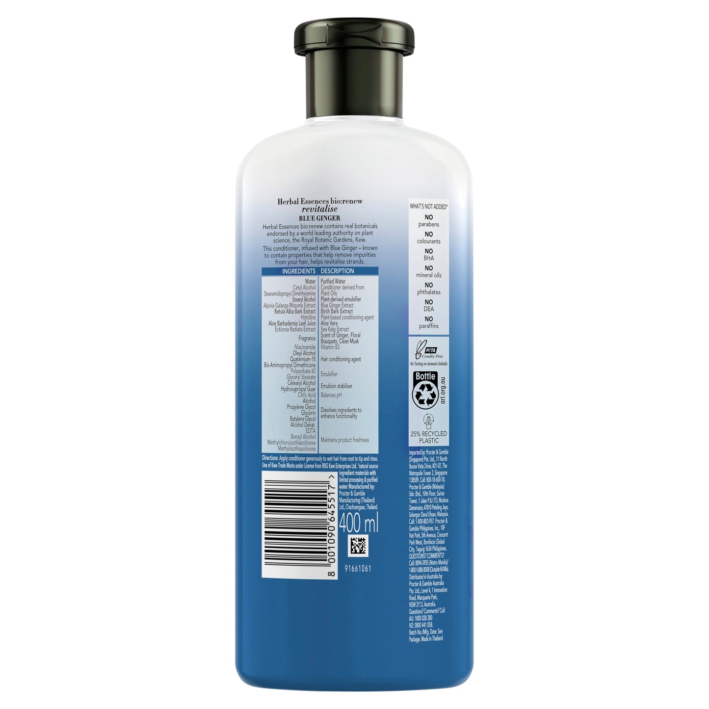 Herbal Essences Bio Renew Blue Ginger & Micellar Conditioner 400ml