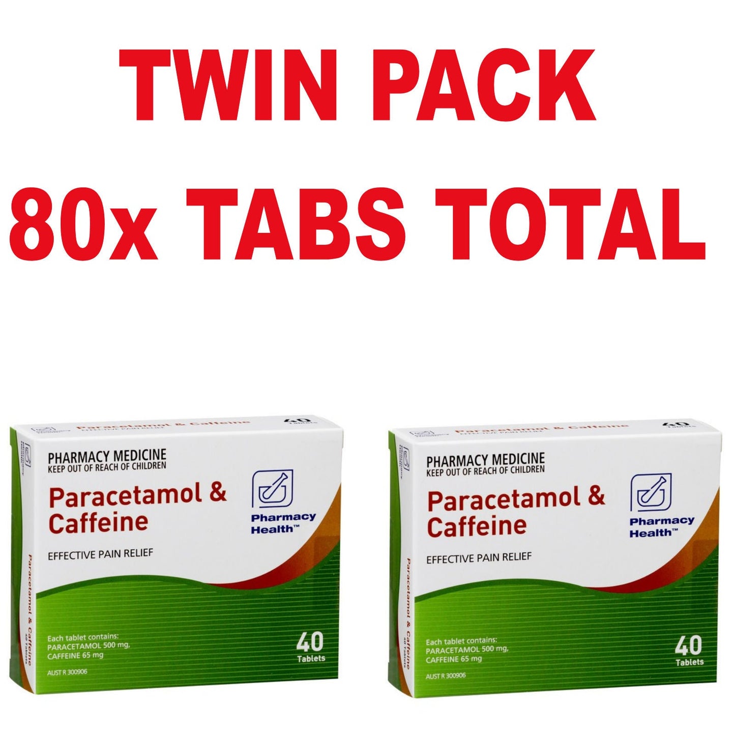 80x Paracetamol Caffeine - Pharmacy Health