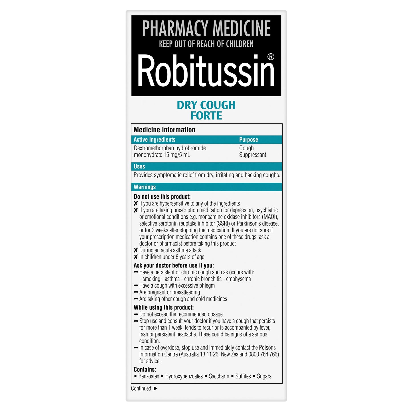 Robitussin DX Dry Cough Forte 200ml