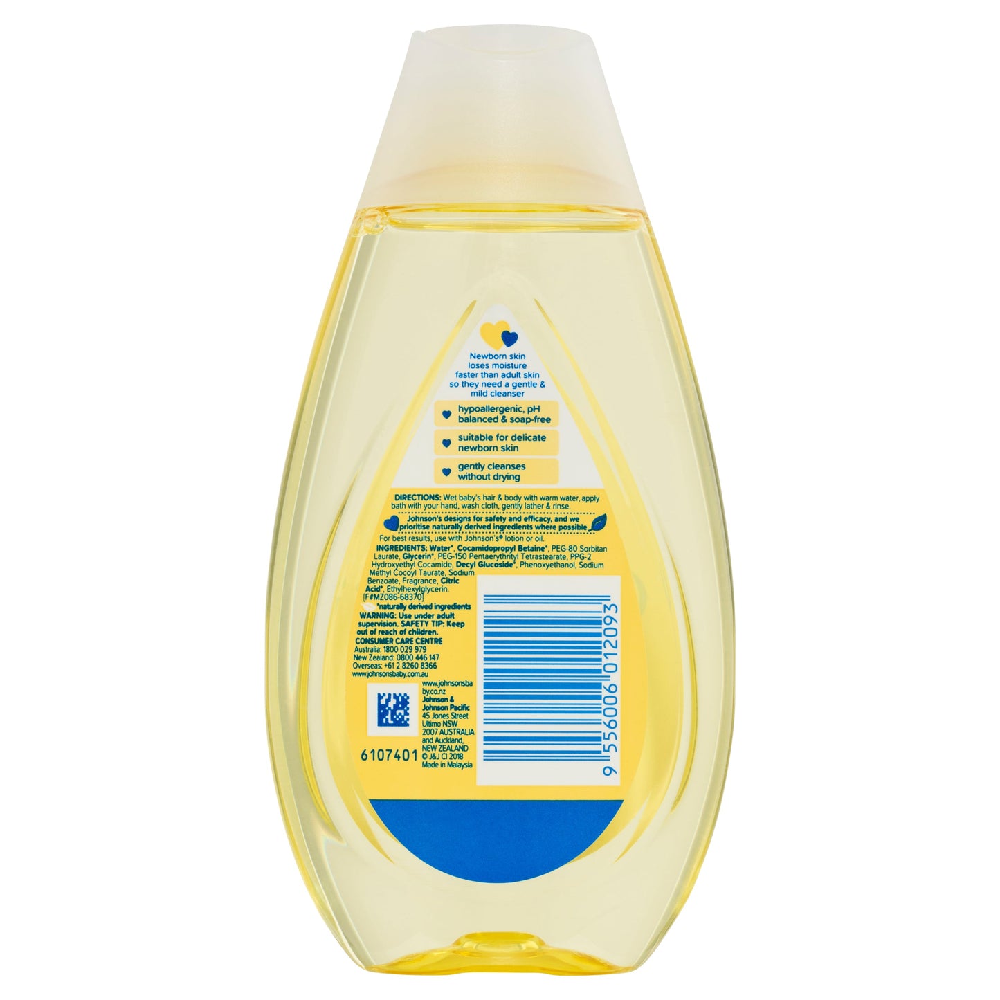 J&J BABY WASH TOP TO TOE 200ML