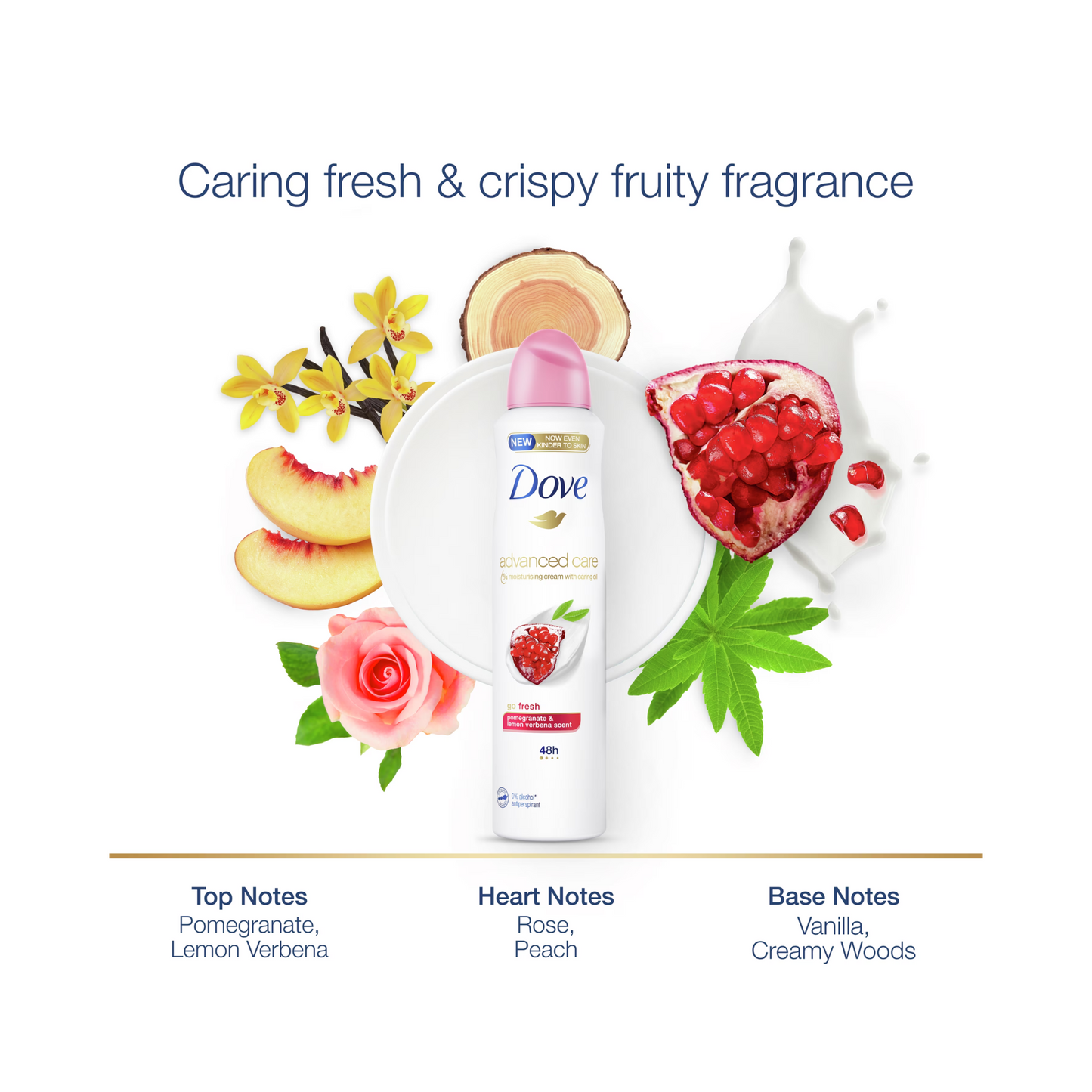 Advanced Care GoFresh Pomegranate & Lemon Verbena Antiperspirant Deodorant Aerosol 220ML