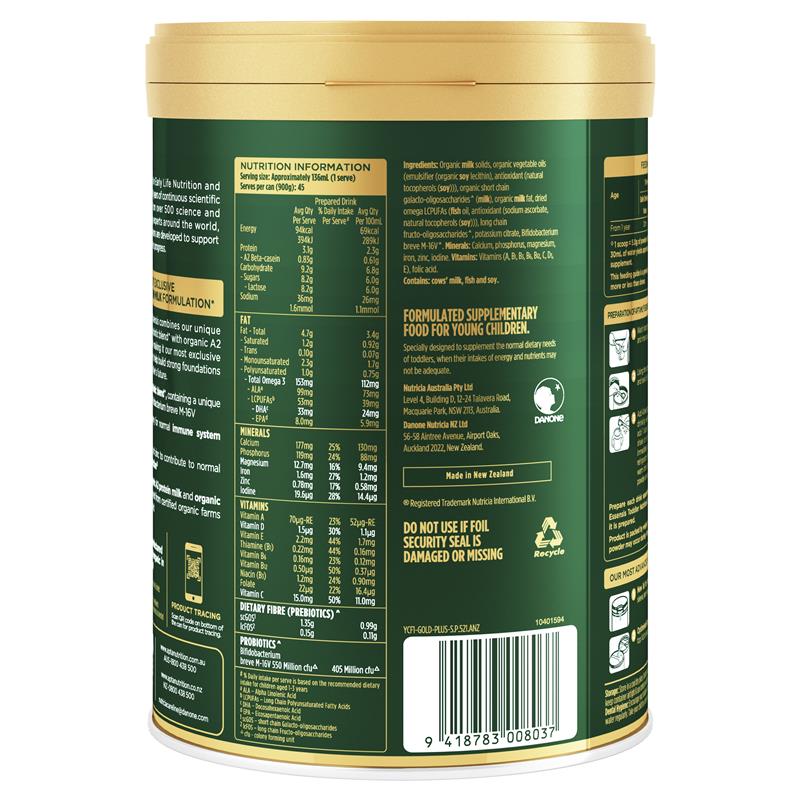 Aptamil Essensis Organic A2 Protein Stage 3 Toddler Formula 900g