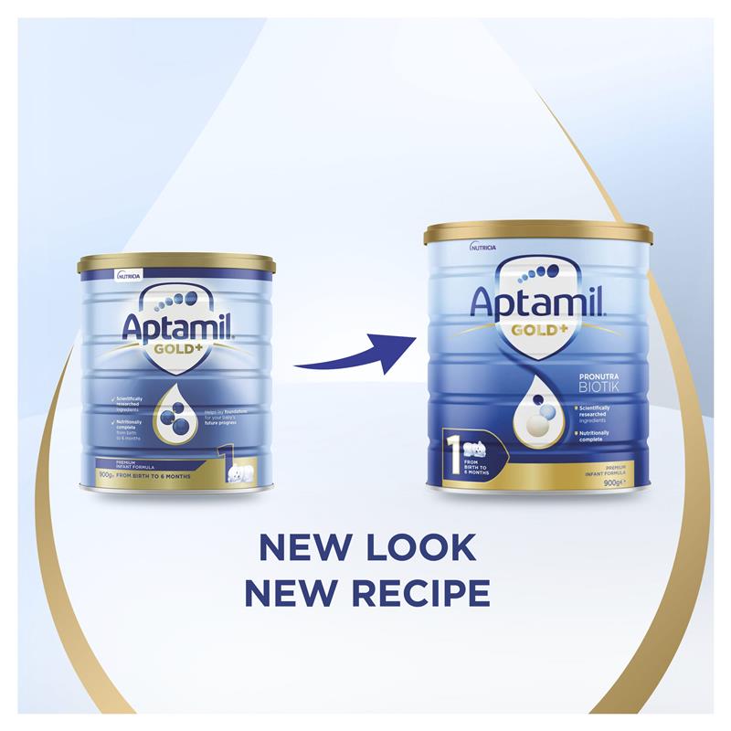 Aptamil Gold+ 1 Baby Infant Formula From Birth to 6 Months 900g (expiry 12/24)