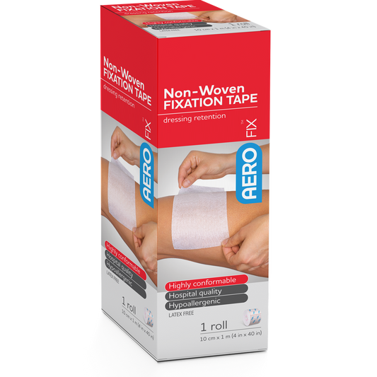 AEROFIX NON-WOVEN FIXATION TAPE 10CM X 1M