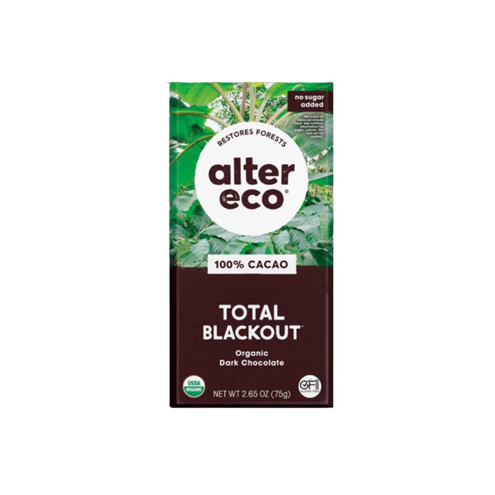 ALTER ECO Chocolate (Organic) Dark Total Blackout 75g 12PK