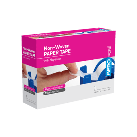 AeroPore Medical Paper Tape 1.25cm x 9.1m 1 ROLL