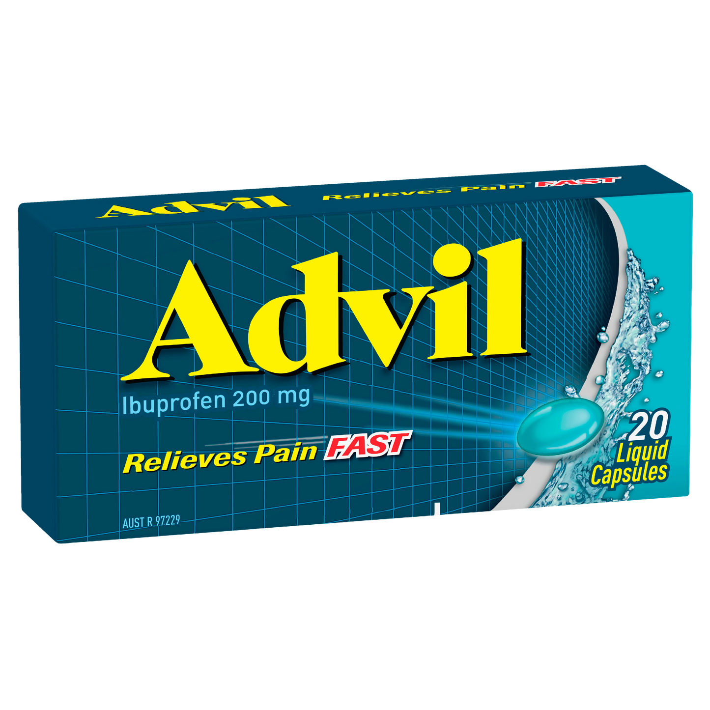 Advil Liquid Capsules for Fast & Effective Pain Relief, 200mg Ibuprofen 20 Pack