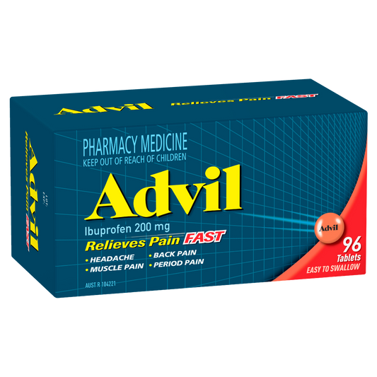 Advil Tablets 200mg Ibuprofen 96 Pack