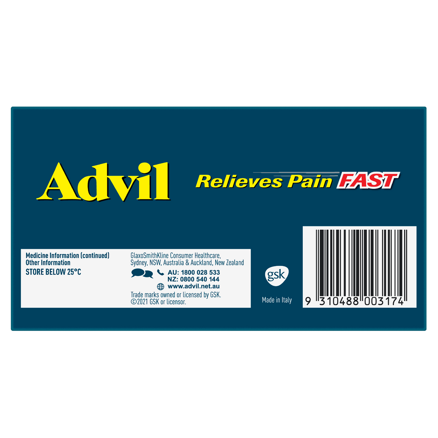 Advil Tablets 200mg Ibuprofen 96 Pack