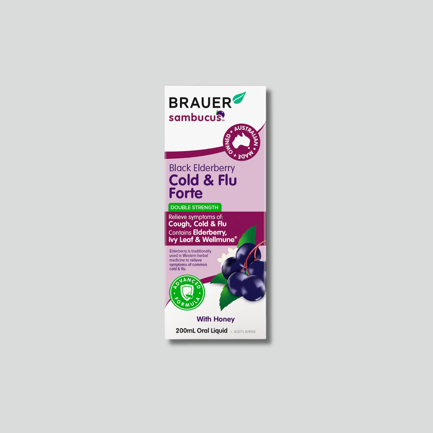 BRAUER BLACK ELDER C&F FORTE ADULT 200ML