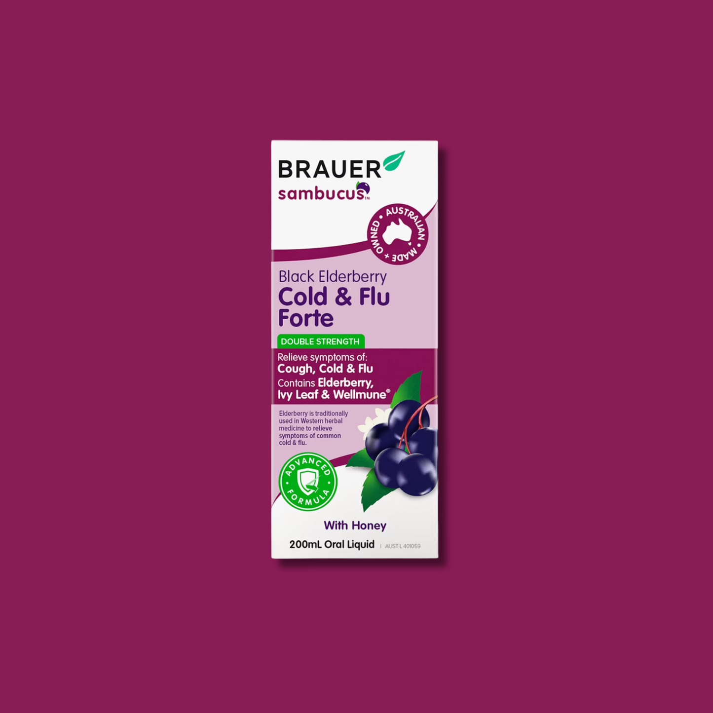 BRAUER BLACK ELDER C&F FORTE ADULT 200ML