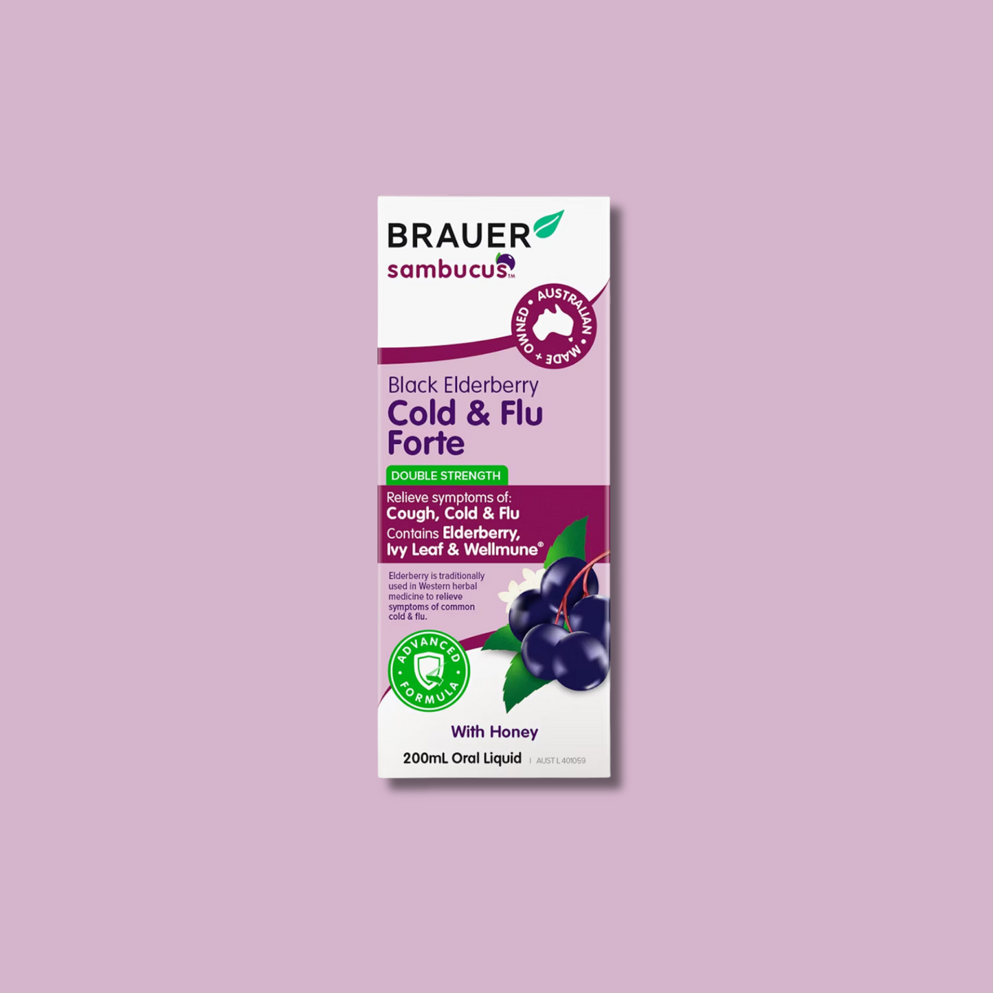 BRAUER BLACK ELDER C&F FORTE ADULT 200ML