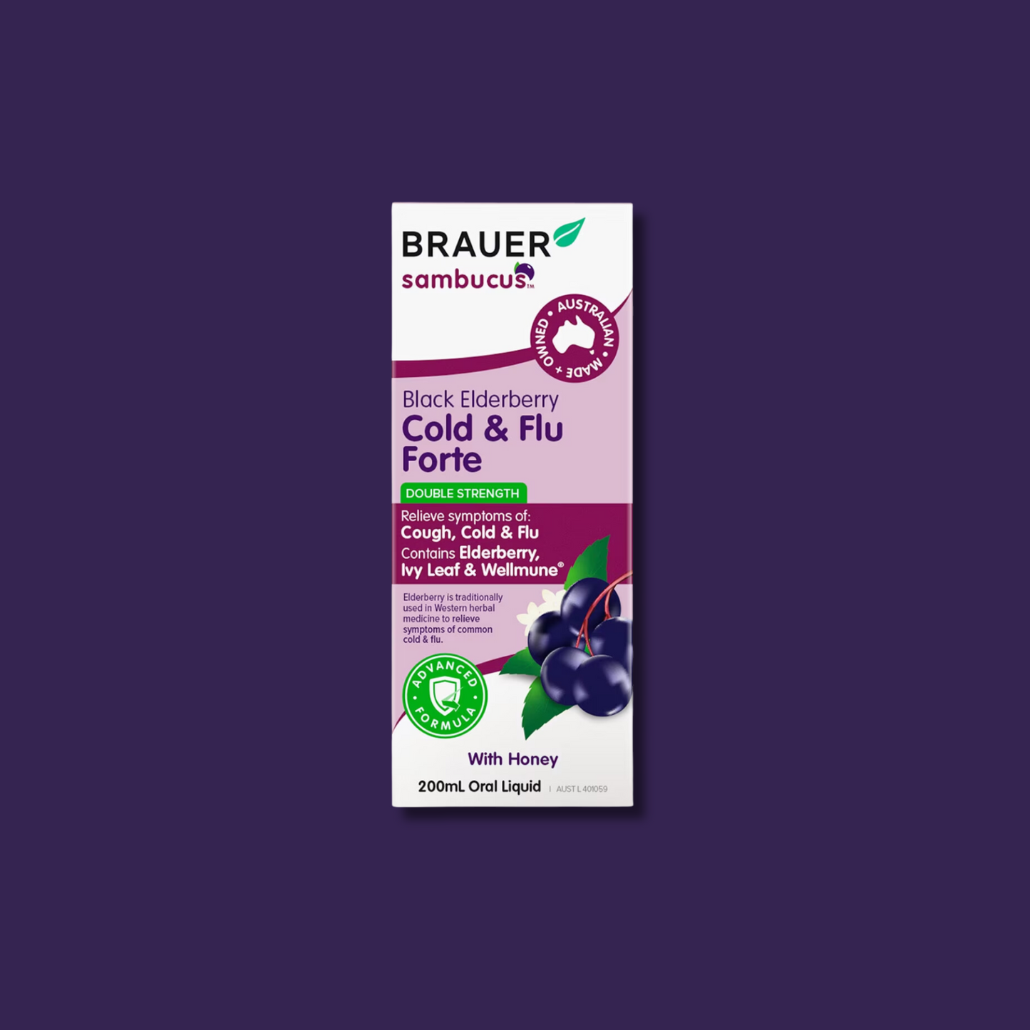 BRAUER BLACK ELDER C&F FORTE ADULT 200ML