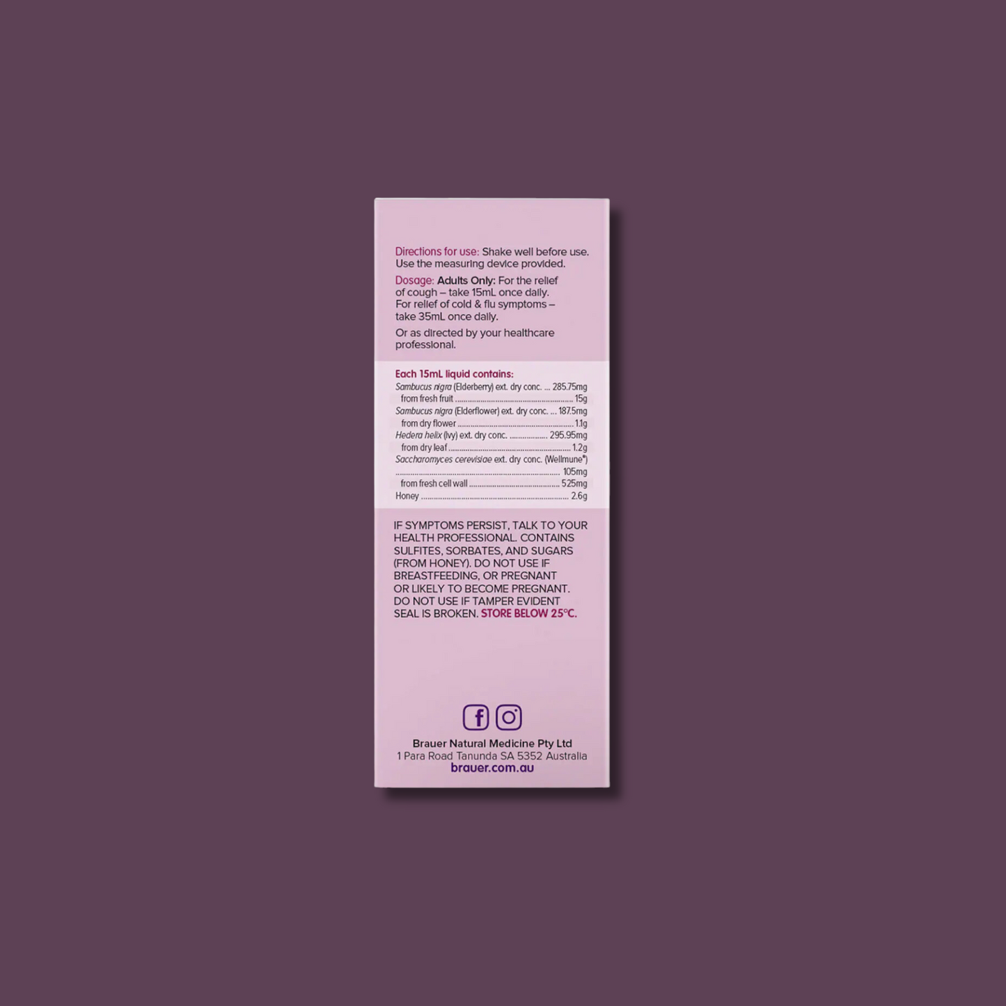 BRAUER BLACK ELDER C&F FORTE ADULT 200ML