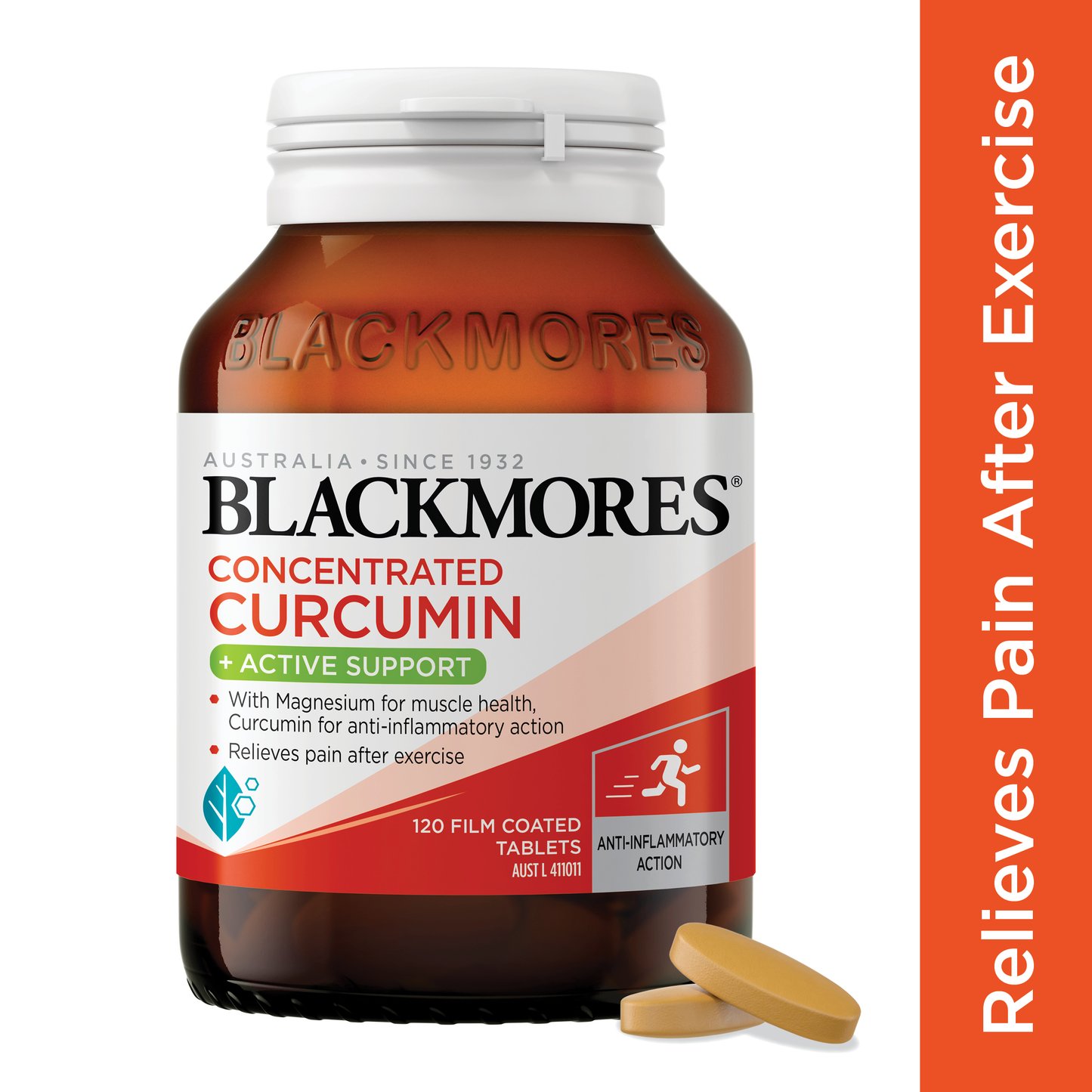 Blackmores Concentrated Curcumin + Active Support 120s