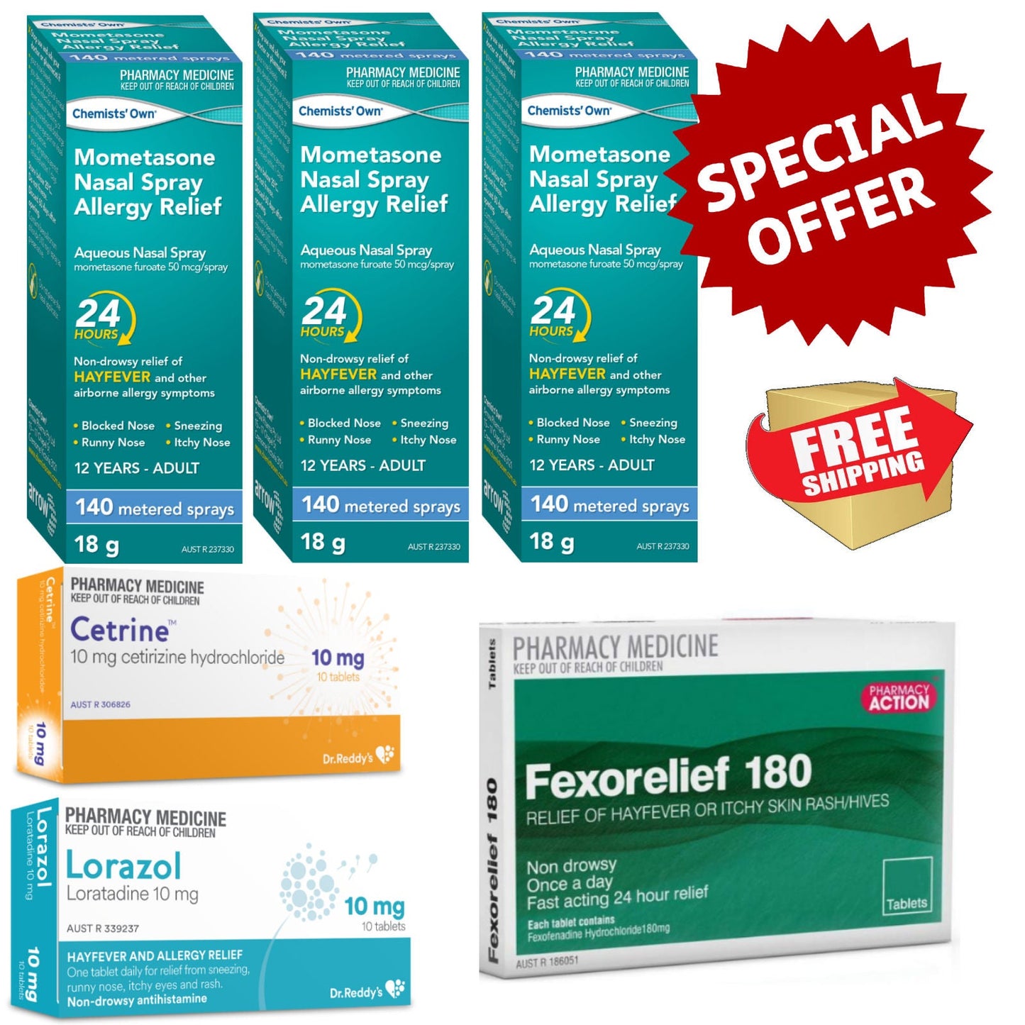 Chemists' Own Mometasone Allergy Bundle