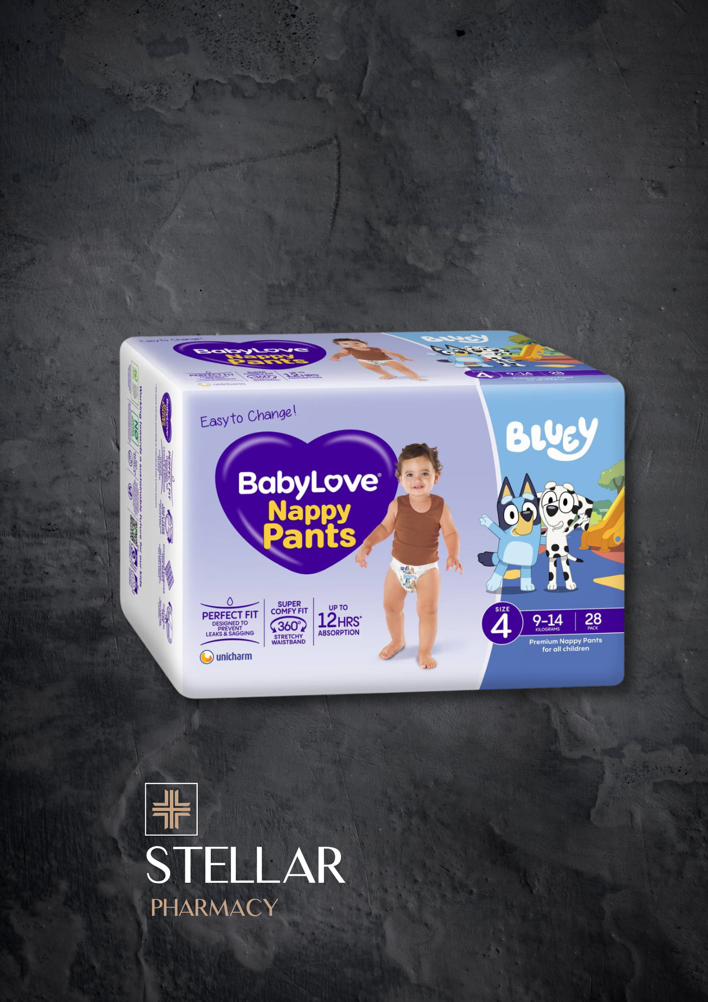 BabyLove Nappy Pants Toddler Size 4, 9-14kg 28 Pack