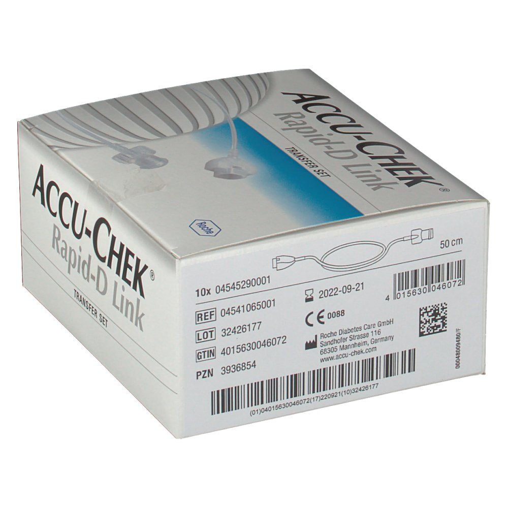 ACCU-CHEK RAPID D TRANSFER SET 50 10PC