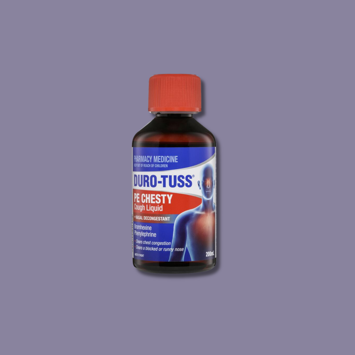 DURO-TUSS PE Chesty Cough Liquid + Nasal Decongestant 200mL