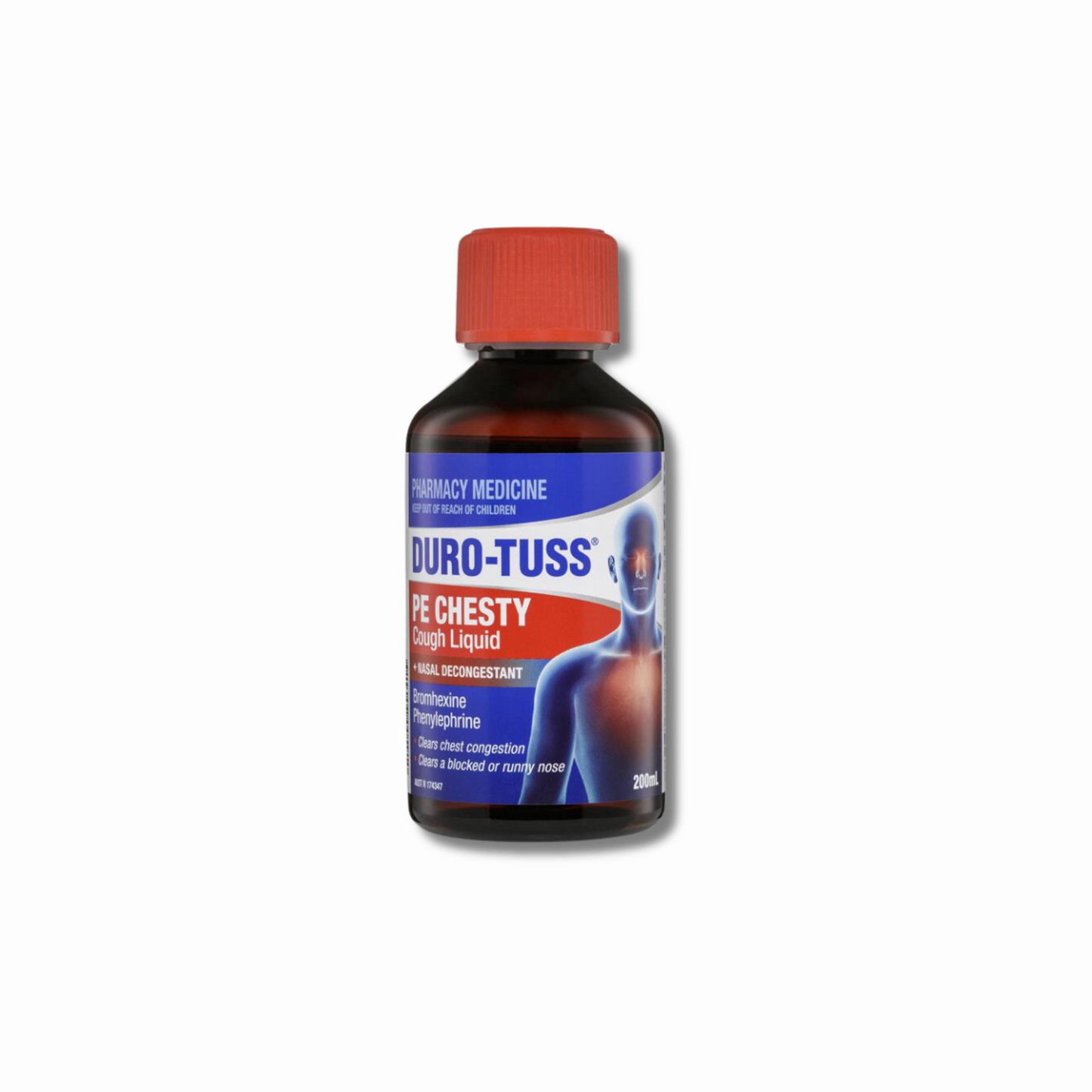 DURO-TUSS PE Chesty Cough Liquid + Nasal Decongestant 200mL