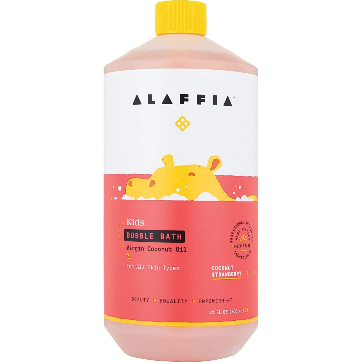 ALAFFIA Kids Bubble Bath Coconut Strawberry 950ml