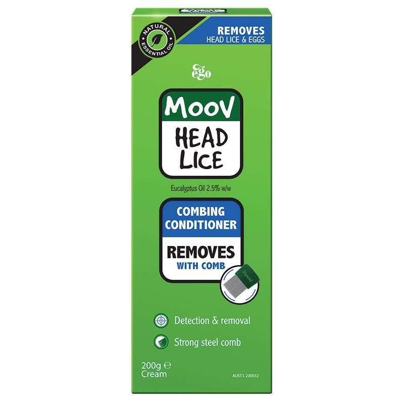 Ego Moov Head Lice Combing Conditioner 200ml - Lice/Nits