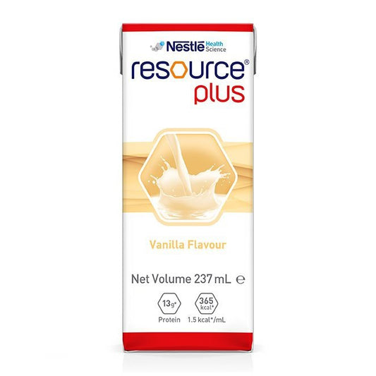 RESOURCE PLUS VANILLA 237ML BOX 24
