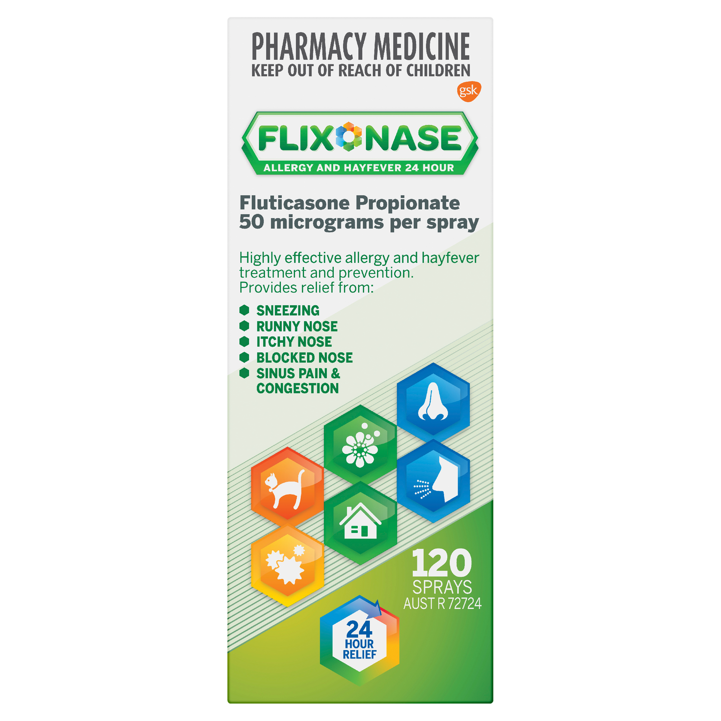 Flixonase Allergy & Hayfever 24 Hour Nasal Spray 120 Doses
