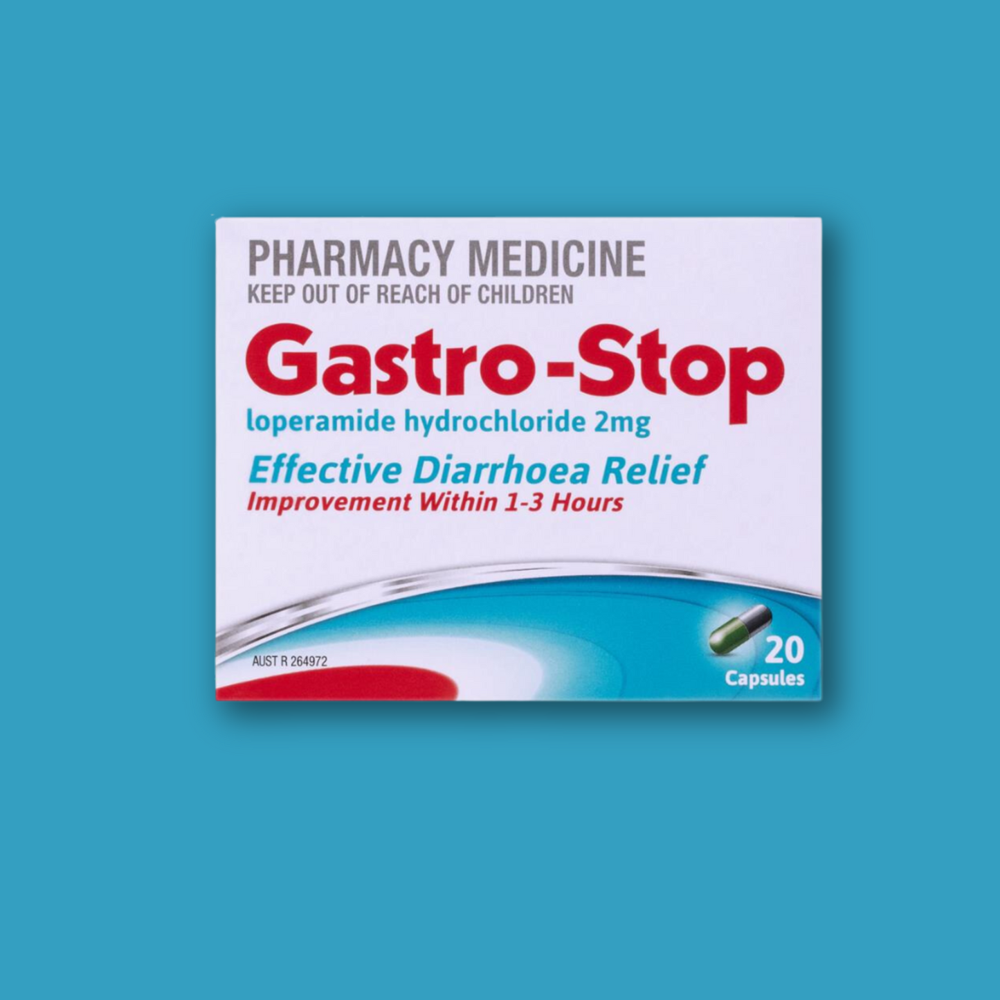 GastroStop Loperamide 2mg 20 Capsules