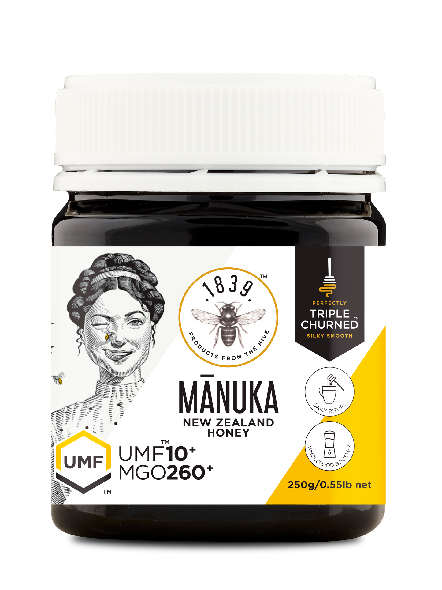 1839 Honey UMF 10+ Manuka Honey 250g