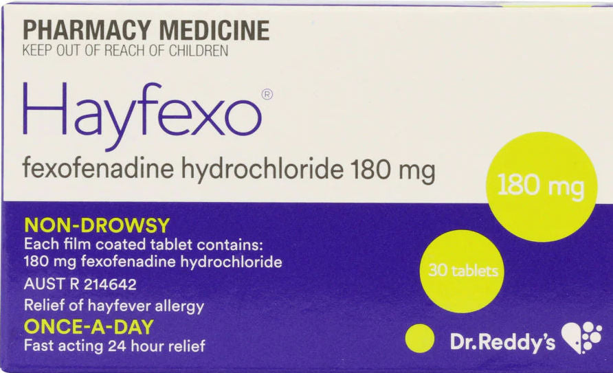 30x Fexofenadine + 10x Cetirizine + 10x Loratadine Small Packet Combo