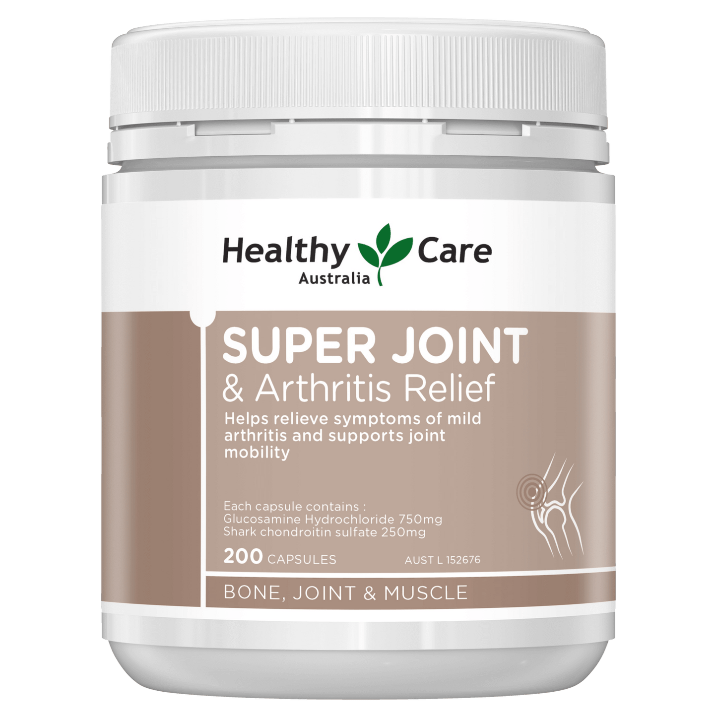 Healthy Care Super Joint & Arthritis Relief 200 Capsules