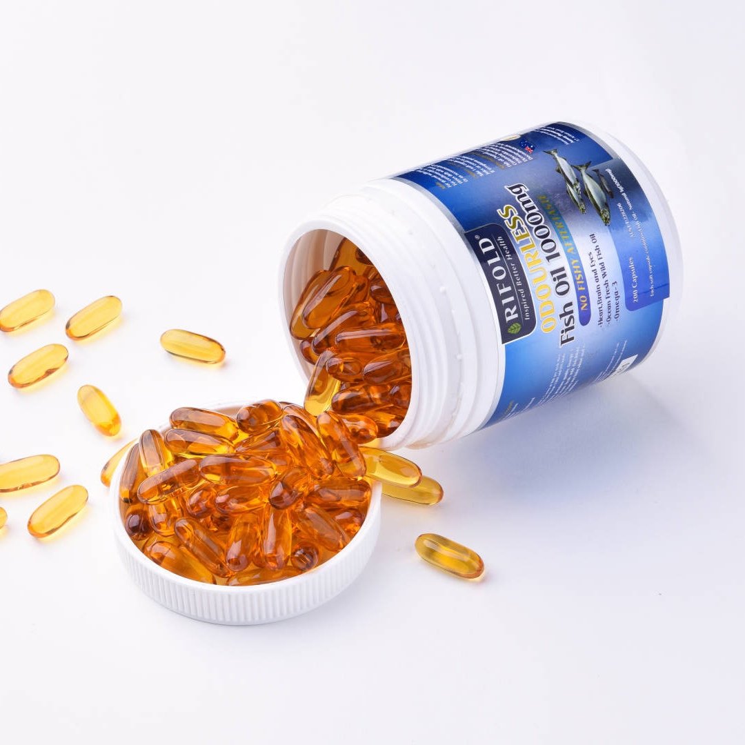 Rifold Odourless Fish Oil 1000mg 200 Capsules