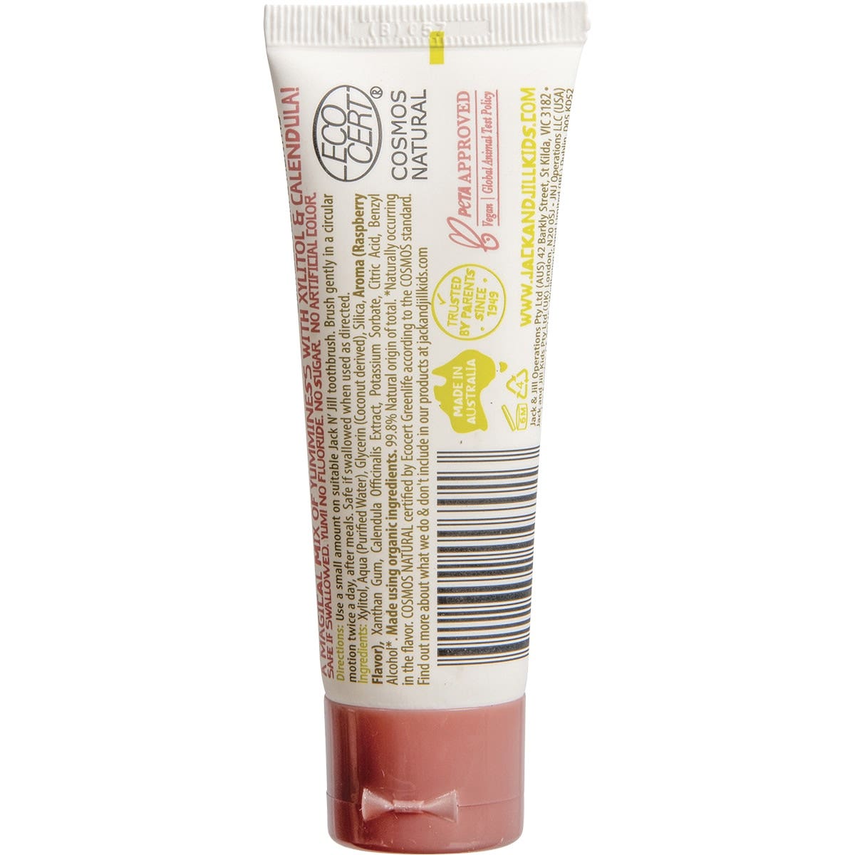 JACK N' JILL Toothpaste (Children) Raspberry - Fluoride Free 50g